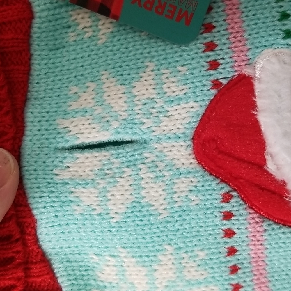 MERRY Makings Dog Gingerbread Man Christmas Sweater Size Small - Picture 5 of 6